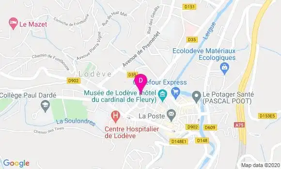 Localisation Helene Jeanbon