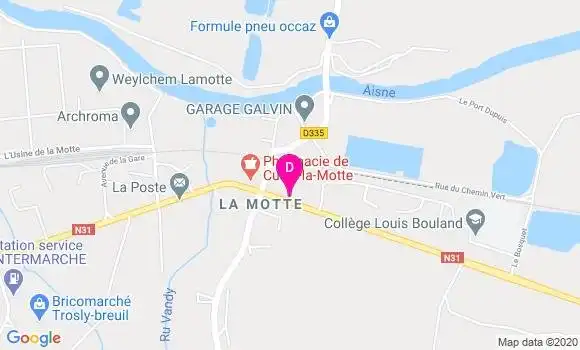 Localisation Jacques Yves Dambricourt