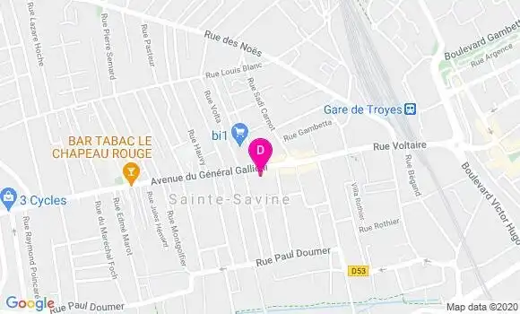 Localisation Isabelle Gambey Pertuisot