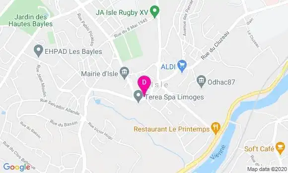 Localisation Julie Bourzeix