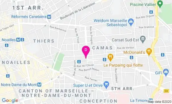 Localisation Yves Dejou