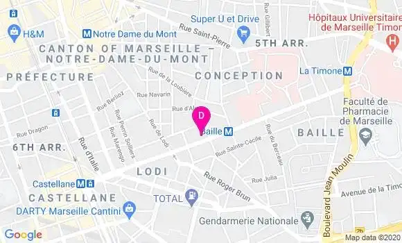 Localisation Brigitte Chocron Benelbaz