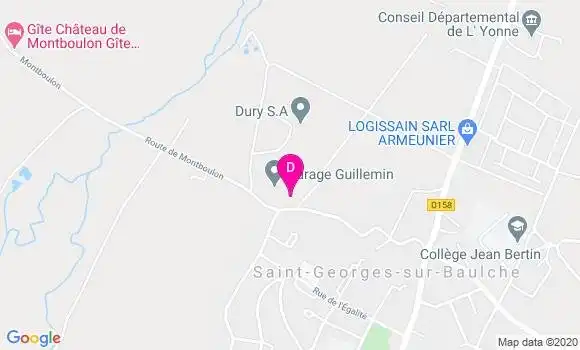 Localisation Sylvain Guenet