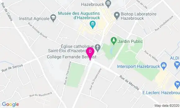 Localisation Eliane De Wiest