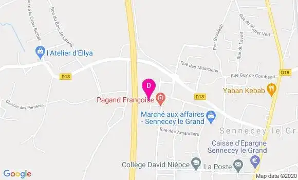 Localisation Gwladys Mathieu