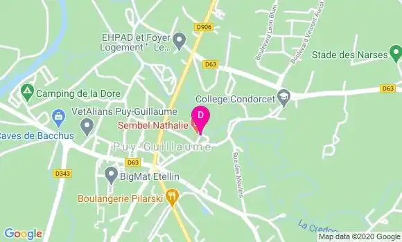 Localisation Nathalie Sembel