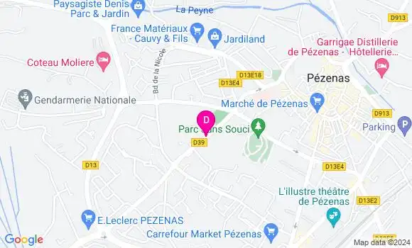 Localisation Camille Peyric