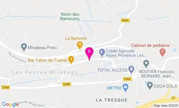 Localisation Jean Pascal Andres