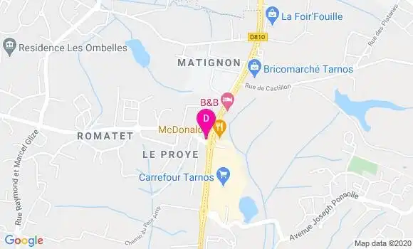 Localisation Mathieu Forgues