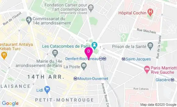 Localisation Marie Odile Rayet