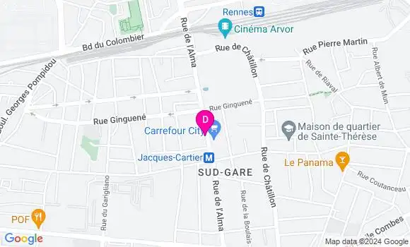 Localisation Anne Bergeron Lugand