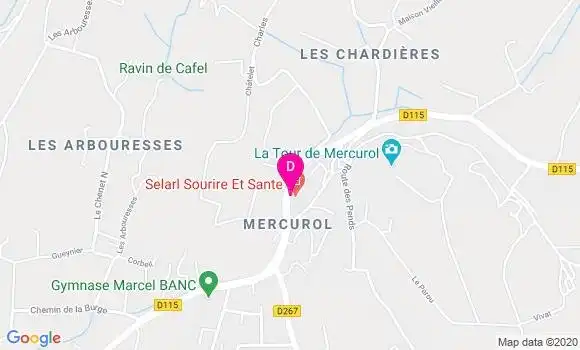 Localisation Isabelle Bandrac