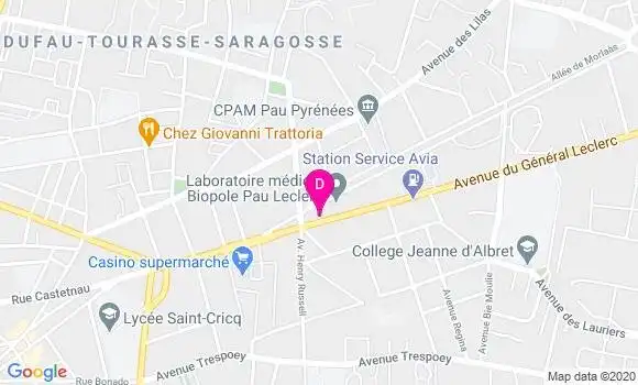Localisation Jacques Colat Parros