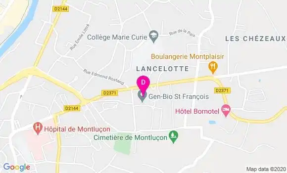 Localisation Isabelle Moyret Cancel