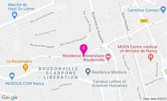 Localisation Hugues Thomas