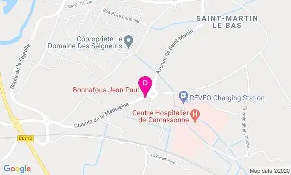 Localisation Jean Paul Bonnafous