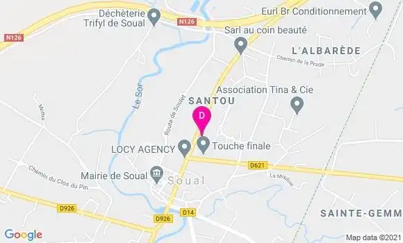 Localisation Fabien Mignini Ambert