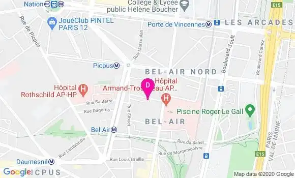 Localisation Pierre Belorgey