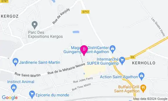 Localisation Emilie Derrien