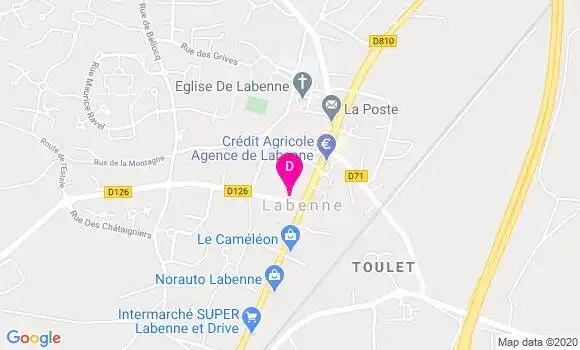 Localisation Emilie Lagan