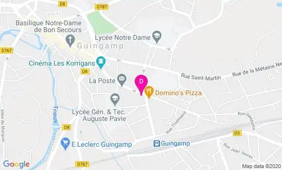 Localisation Servane Le Bris