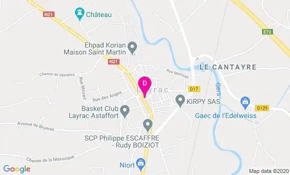 Localisation Nathalie Sauvanet