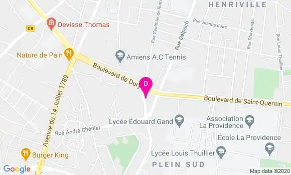 Localisation Thomas Davienne