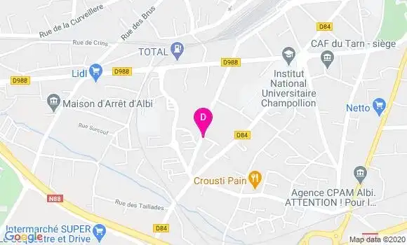 Localisation Sandrine Faure