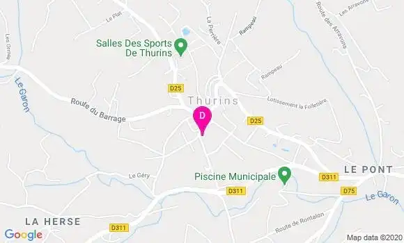 Localisation Marie Christine Boureille Savin