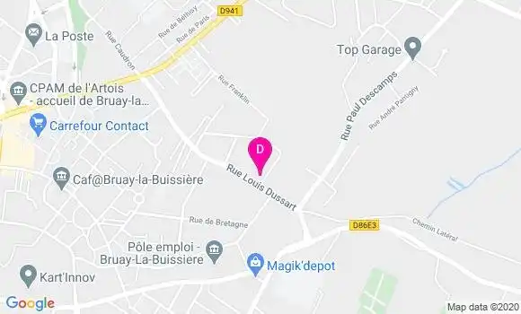 Localisation Laetitia Nicourt Fron