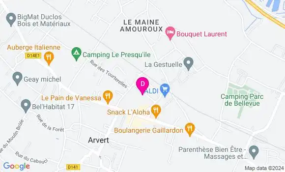 Localisation Magalie Bourgeais