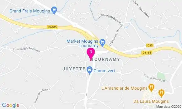 Localisation Odile Mimouni