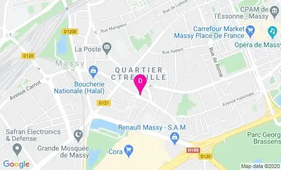 Localisation Ludivine Clement