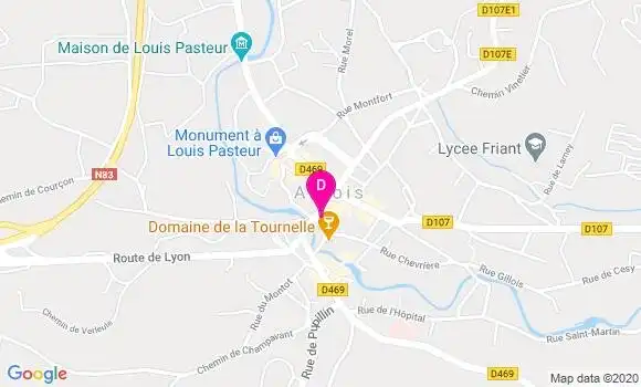 Localisation Amandine Raguet