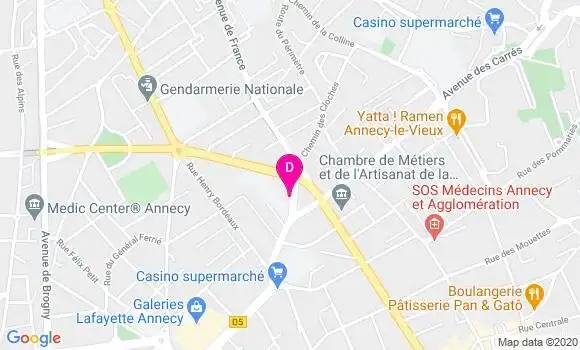 Localisation Amandine Metras Galland