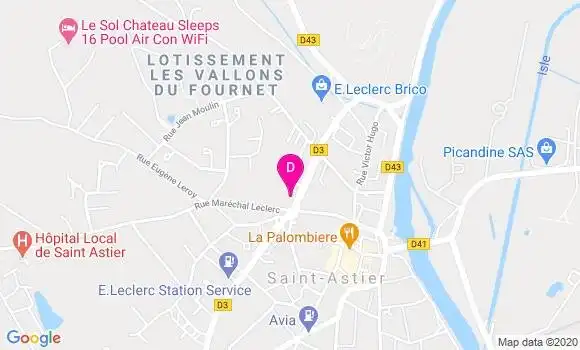 Localisation Daniel Oaten