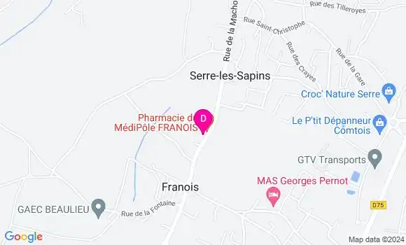 Localisation Pierre Alexis Le Fauconnier