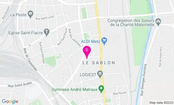 Localisation Loudmilla Oukaci