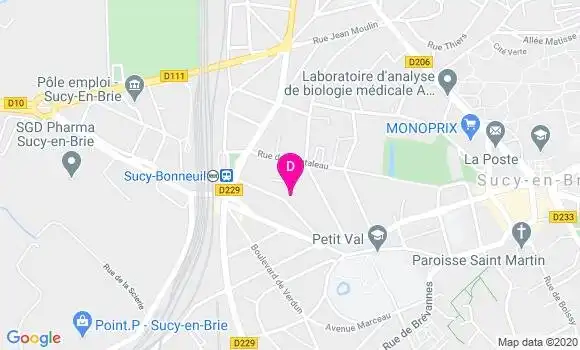 Localisation Jean Paul Blanchet