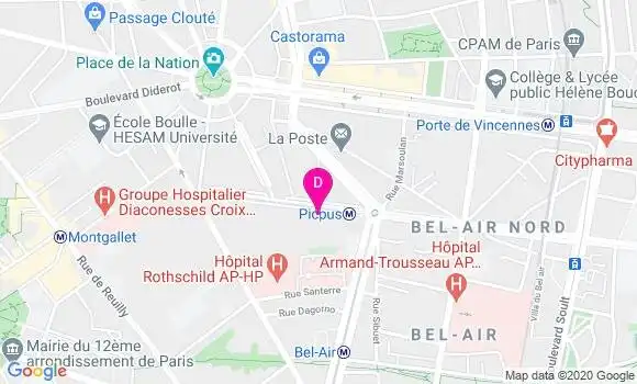 Localisation Camille Charlotte Forestier
