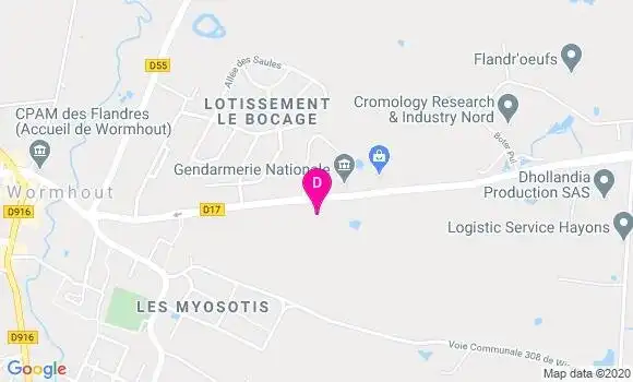 Localisation Francois Cardinael