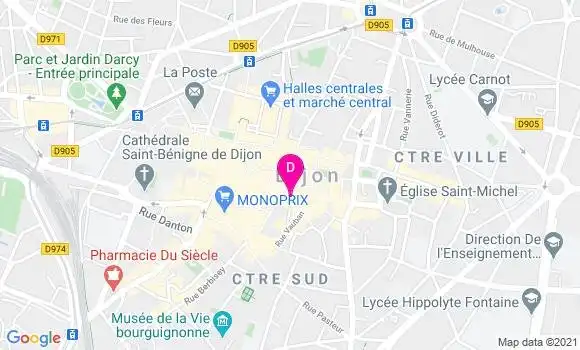 Localisation Jean Daniel Metin