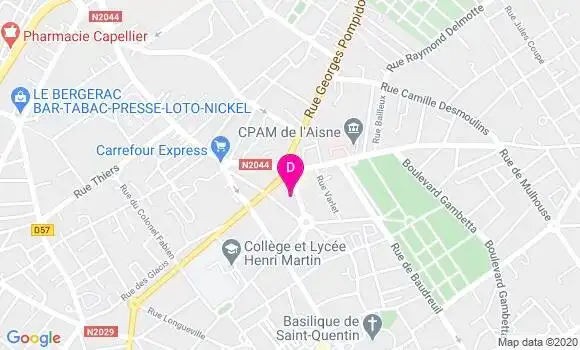 Localisation Elisabeth Brisnot Nassoy