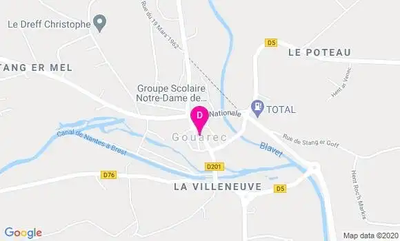 Localisation Corinne Calvez Biron