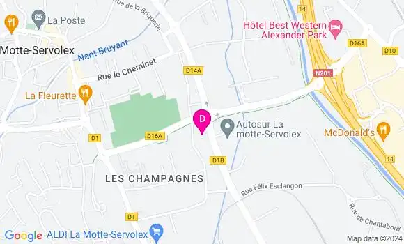 Localisation Daniel Claret