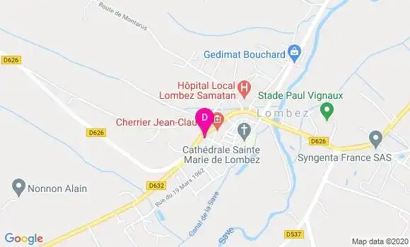 Localisation Jean Claude Cherrier