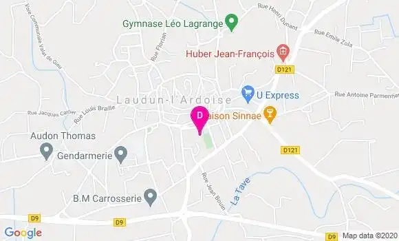 Localisation Justine Besson