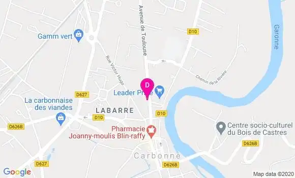 Localisation Sandra Claudin Barthe