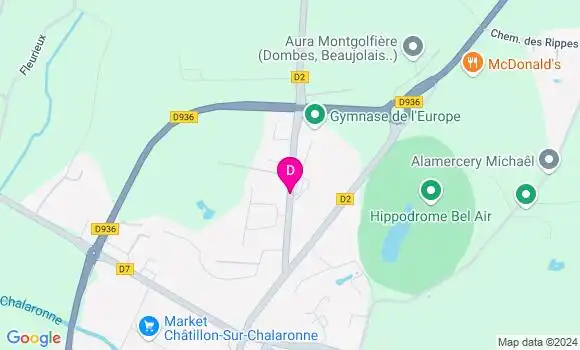 Localisation Amandine Chavet