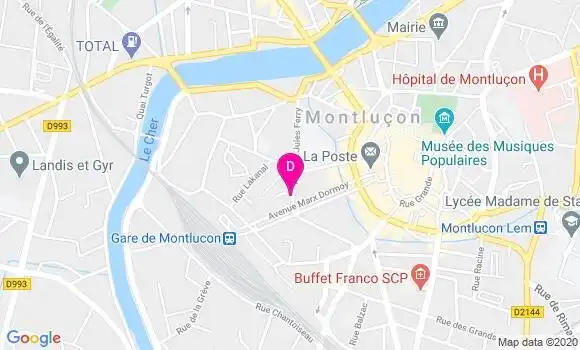 Localisation Paul Rodrigues